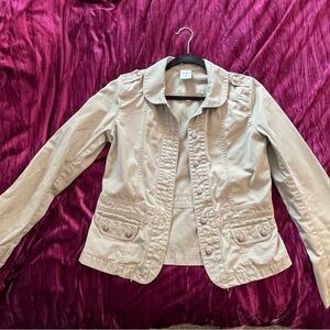 Old Navy fitted light green lightweight jacket